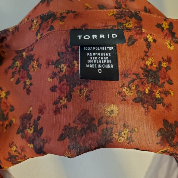 Bohemian high low blouse - Picture 5 of 5